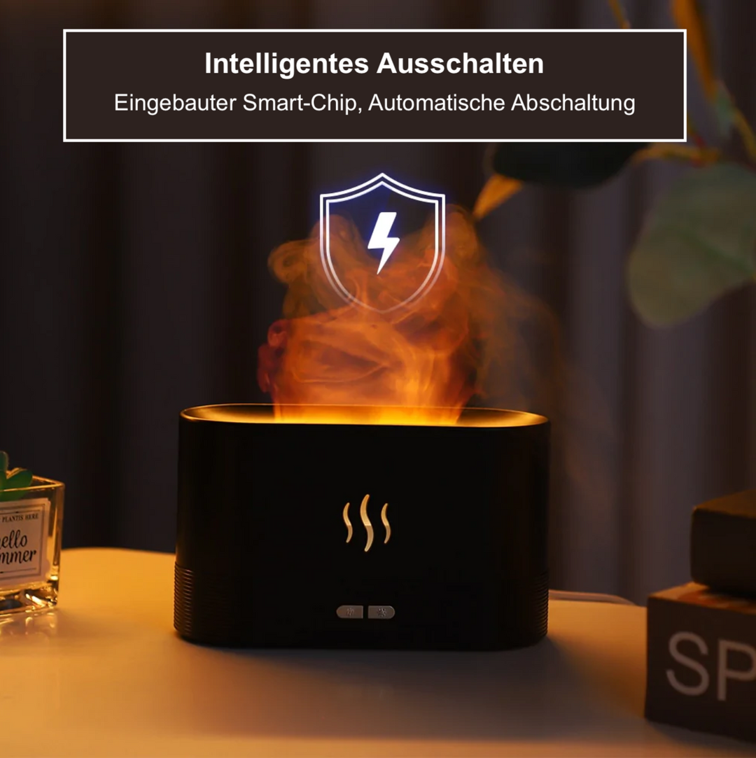 Houmee® Aroma Luftbefeuchter mit Feuer-LED