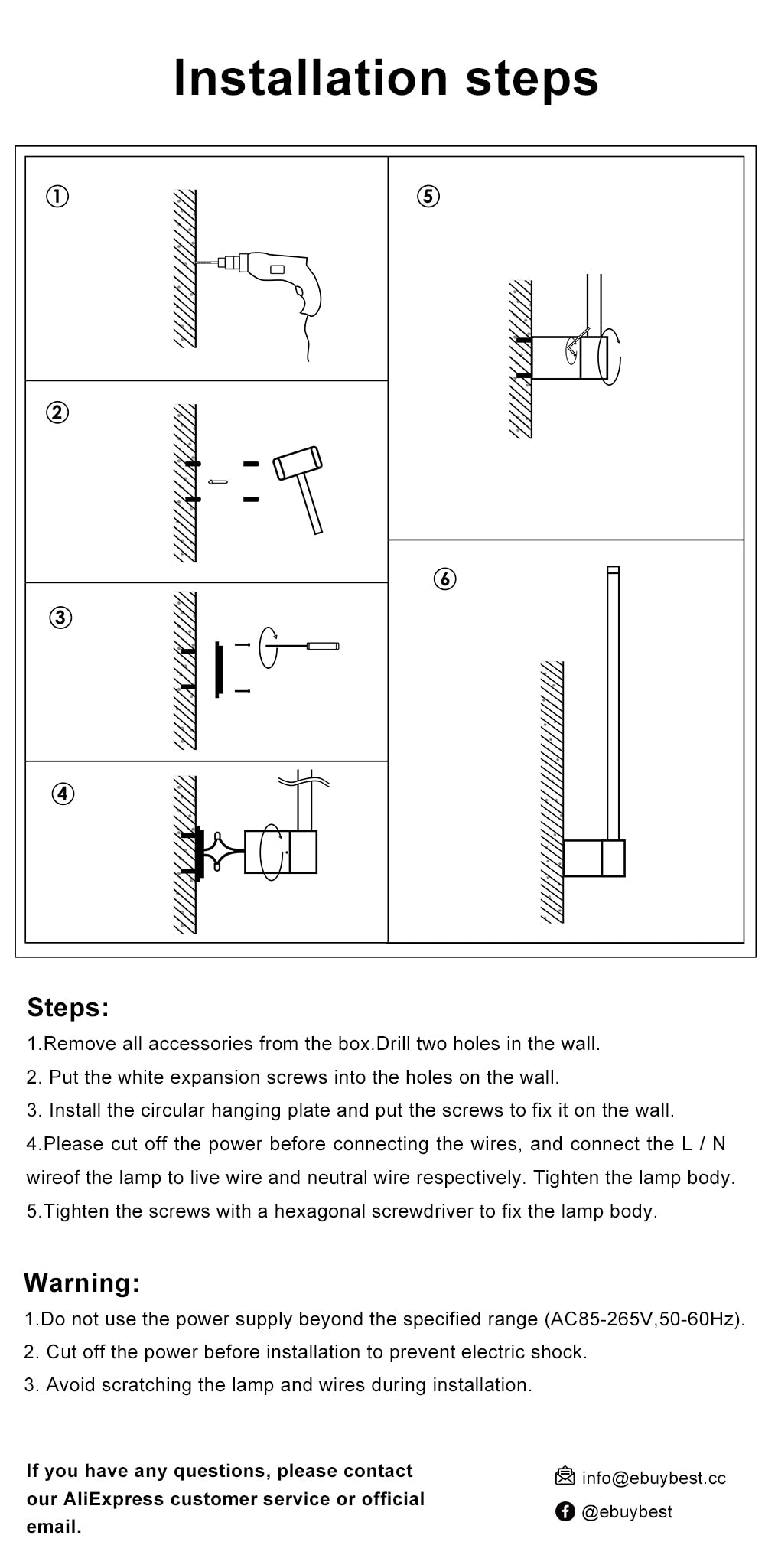 Houmee® Wandlampe "Stab"