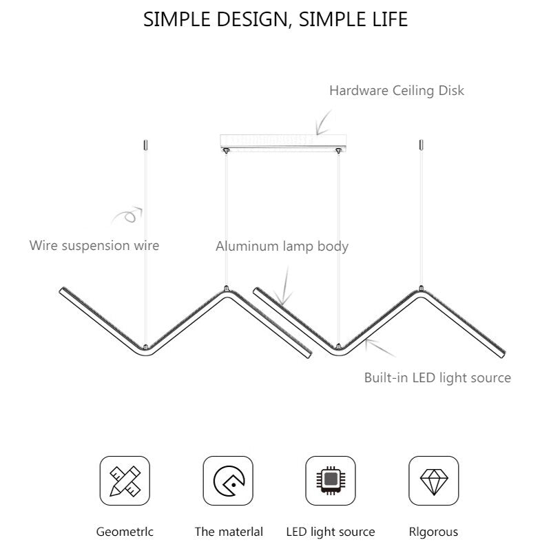 Houmee® Moderne Kronleuchte "Up&Down"