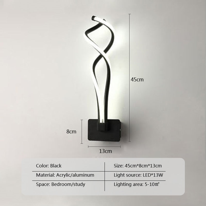 Houmee® Wandlampe LED  "Spiral"