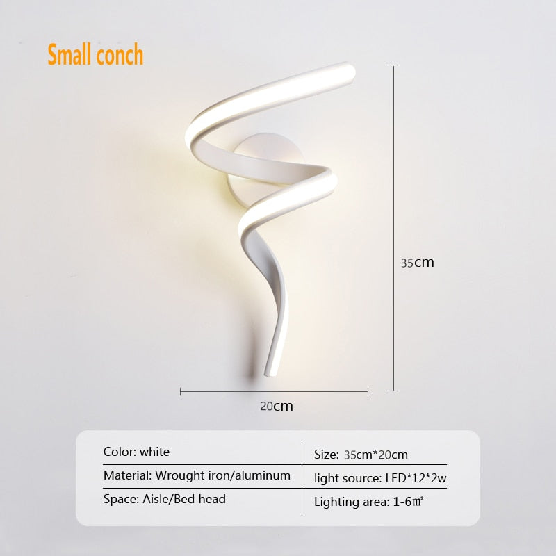 Houmee® Wandlampe LED  "Spiral"