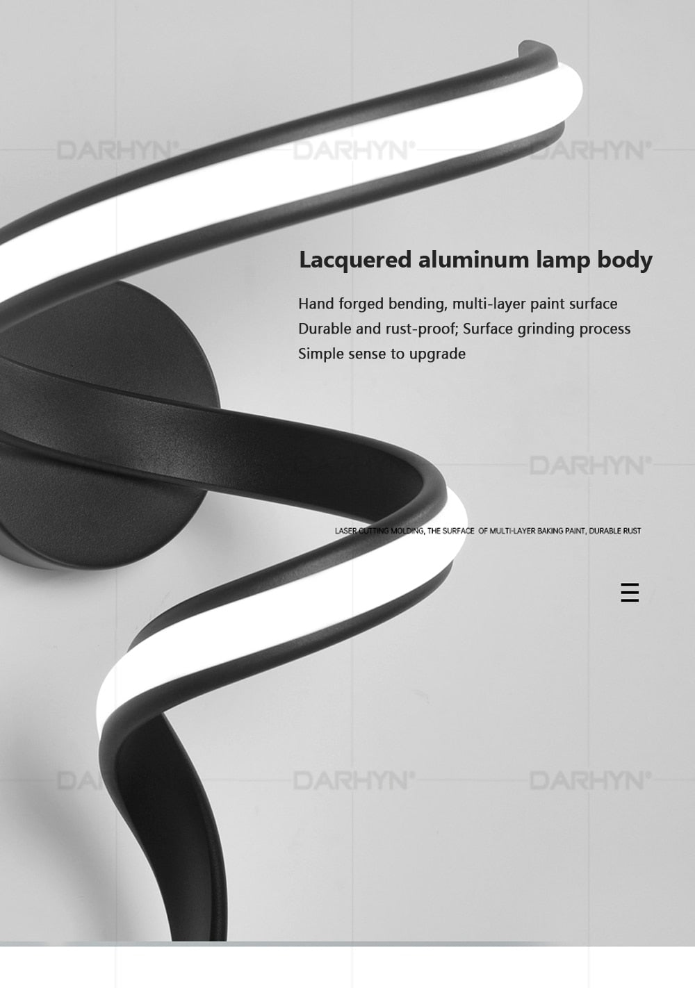 Houmee® Wandlampe LED  "Spiral"