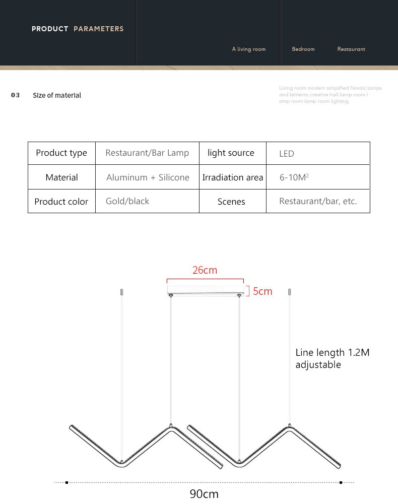 Houmee® Moderne Kronleuchte "Up&Down"