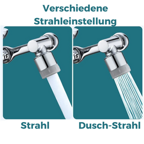 Houmee® Universeller Wasserhahnadapter Schwenkbar 1080°